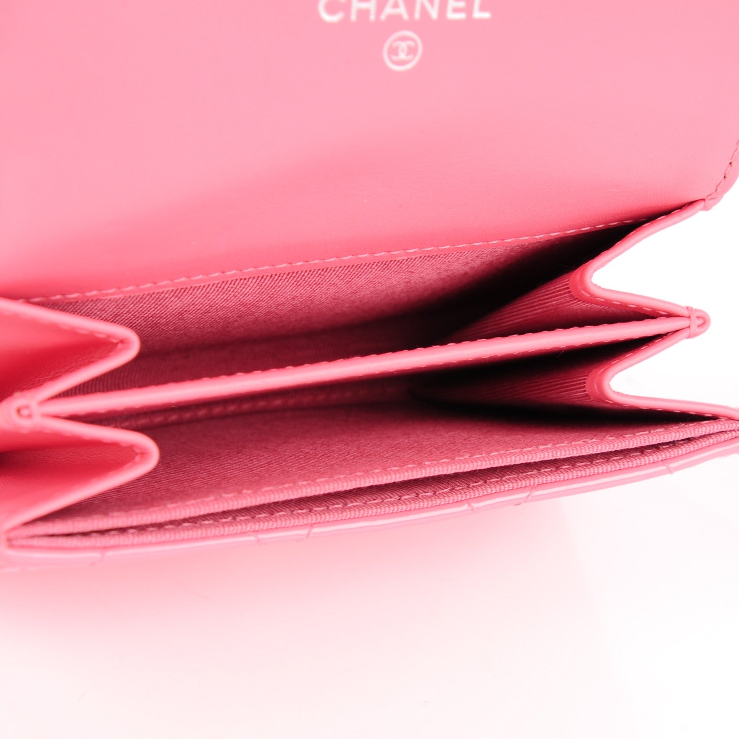Chanel Patent Quilted Coin Purse Pink 5 of 8