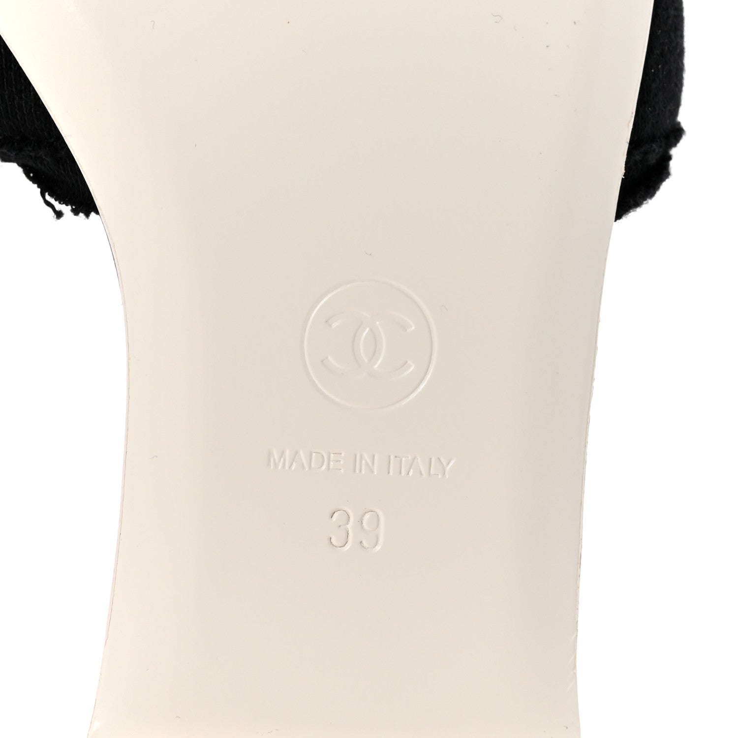 Chanel Jersey Knit CC Mules 39 Black 7 of 10