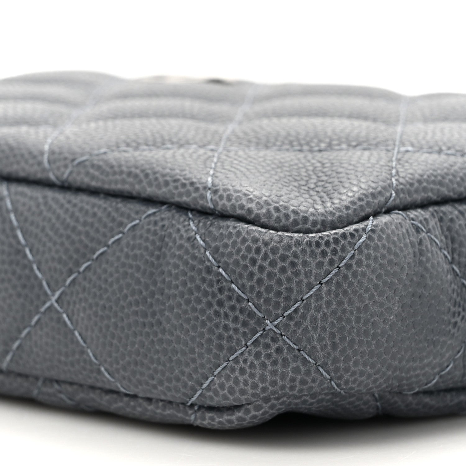 Chanel Caviar Quilted Small Clutch With Chain Grey 11 of 13