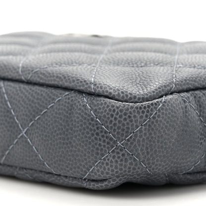 Chanel Caviar Quilted Small Clutch With Chain Grey 11 of 13