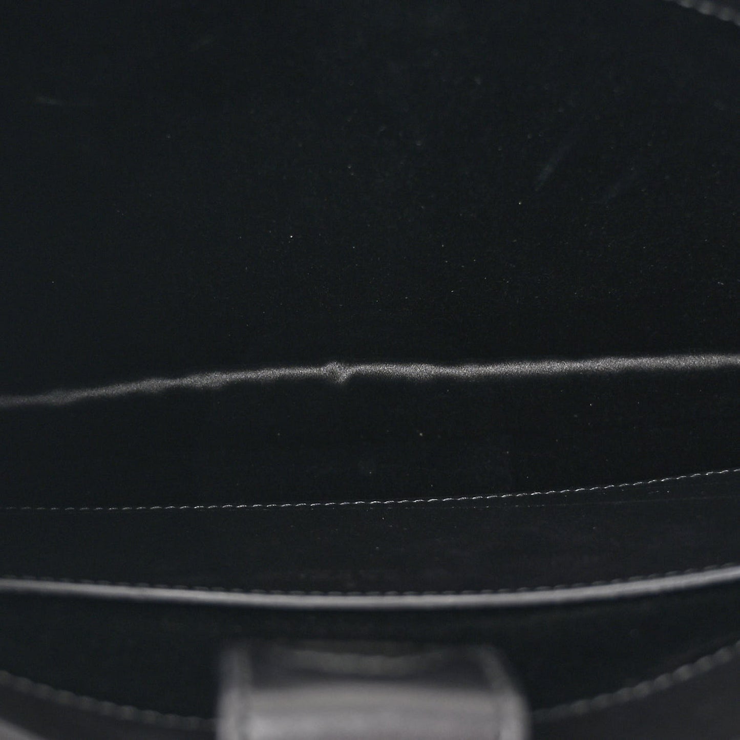 Calf Hair Monogram Horsebit Slim Shoulder Bag Black