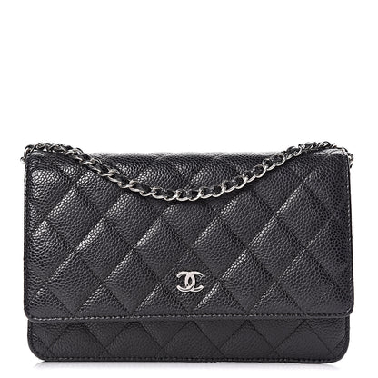 Chanel Caviar Quilted Wallet On Chain WOC Black 1 of 14