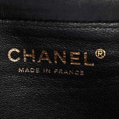 Chanel Metallic Tweed Quilted Clutch Black Gold 6 of 12