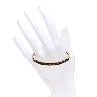 Hermes Enamel Uni Bangle Black 2 of 5