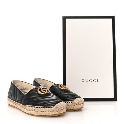 Gucci Nappa Matelasse GG Marmont Espadrilles 37.5 Black 11 of 11