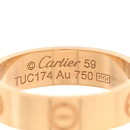 Cartier 18K Yellow Gold 5.5mm LOVE Ring 59 8.75 4 of 5