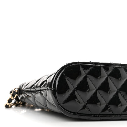 Chanel Patent Quilted Shiny Coco Small Shopping Bag Black 9 of 11