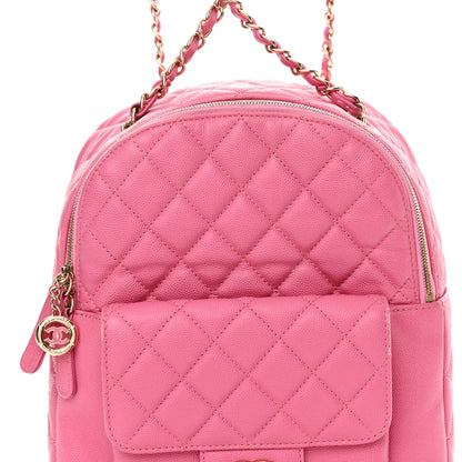 Chanel Caviar Quilted Large CC Day Backpack Pink 8 of 20