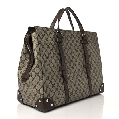 Gucci GG Supreme Monogram Large Tote Bag Beige Ebony 3 of 10