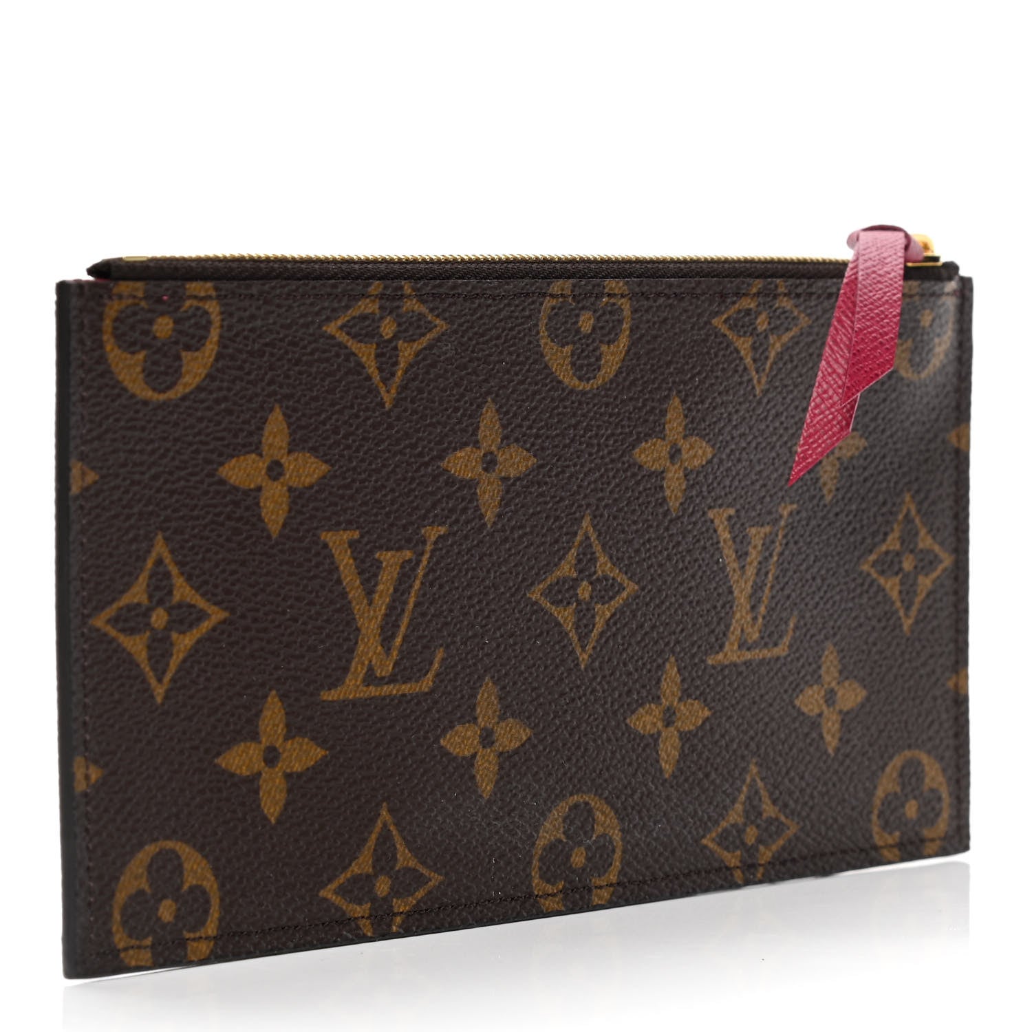 Louis Vuitton Monogram Felicie Chain Wallet Zippered Insert Fuchsia 2 of 4