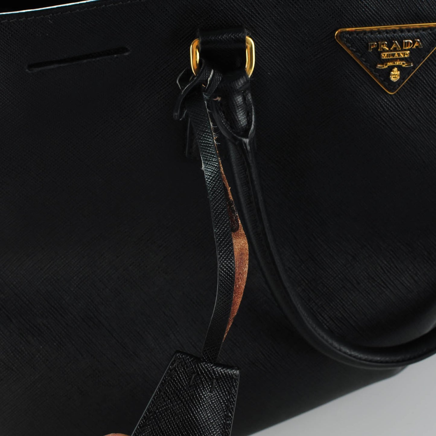 Saffiano Lux Large Tote Black