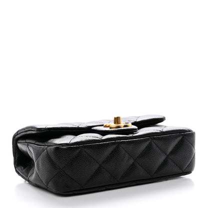 Chanel Caviar Quilted Mini Sweetheart Rectangular Flap Black 4 of 11