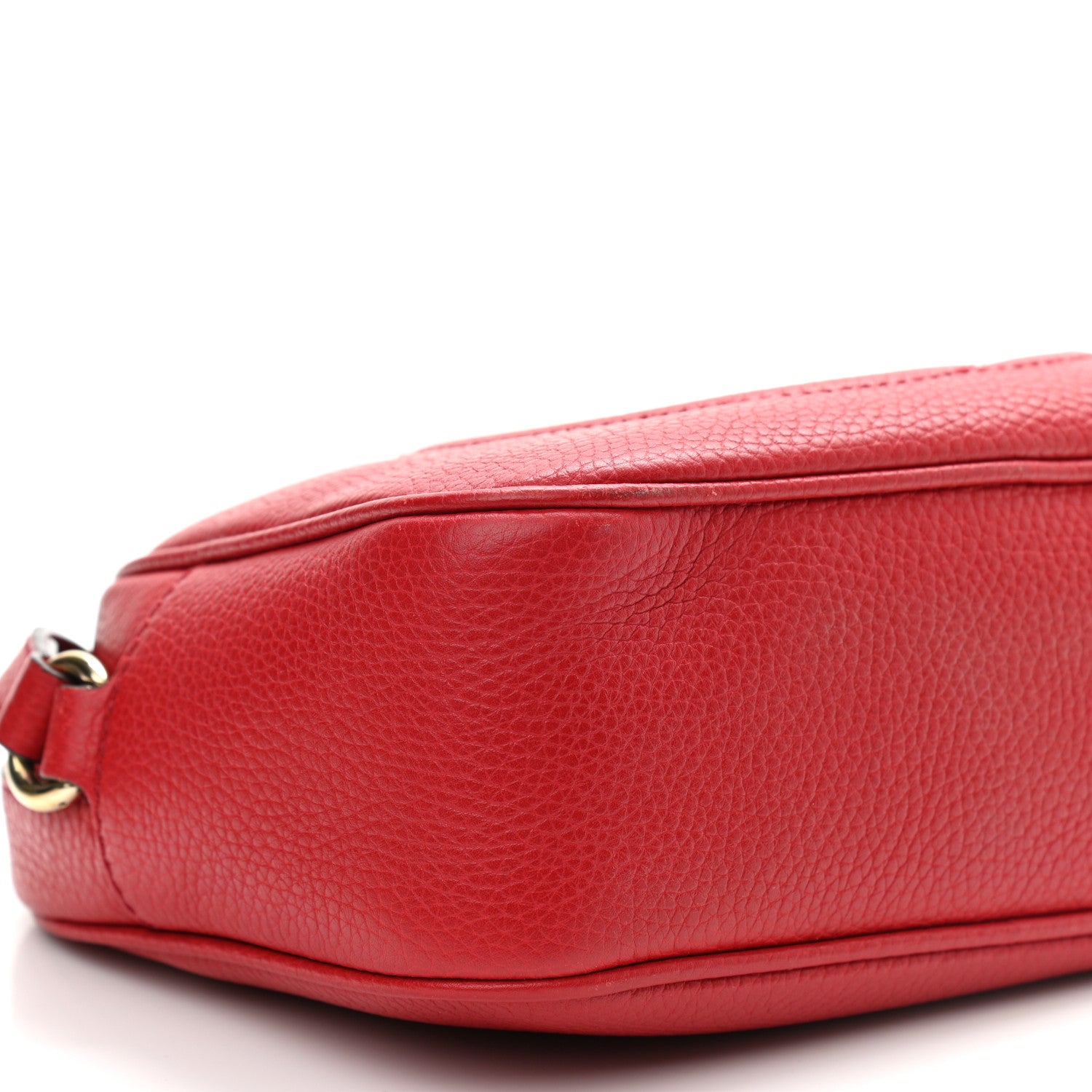 Gucci Pebbled Calfskin Small Soho Disco Bag Tabasco Red 10 of 11