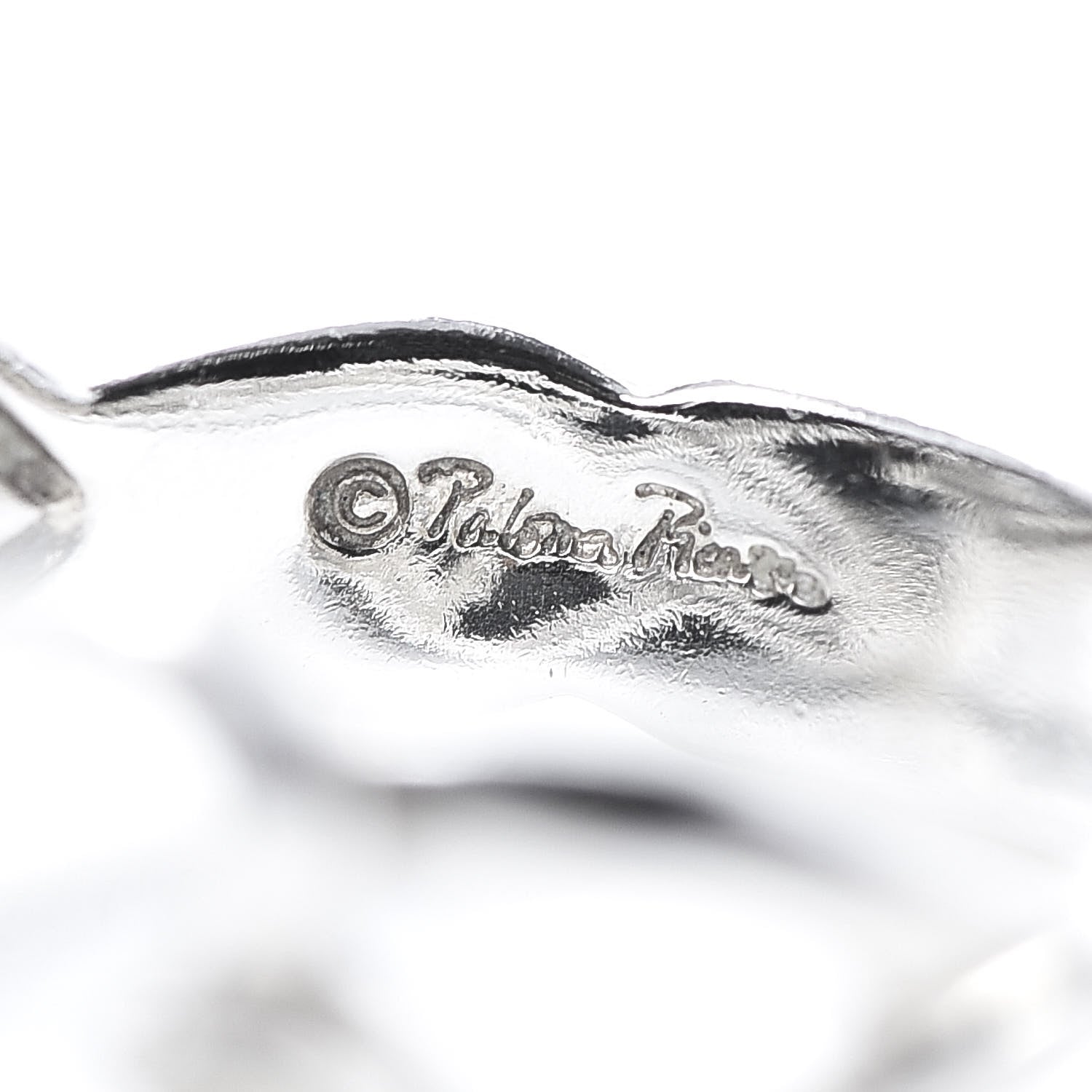 Tiffany Sterling Silver Paloma Picasso Double Loving Heart Ring 55 7.25 6 of 6