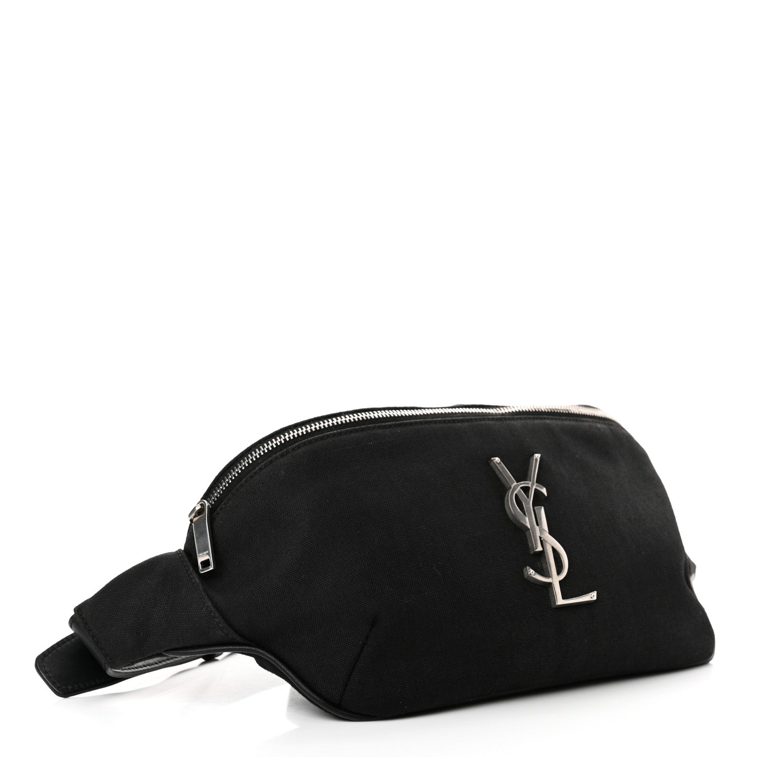 Saint Laurent Canvas Monogram Belt Bag Black 4 of 12
