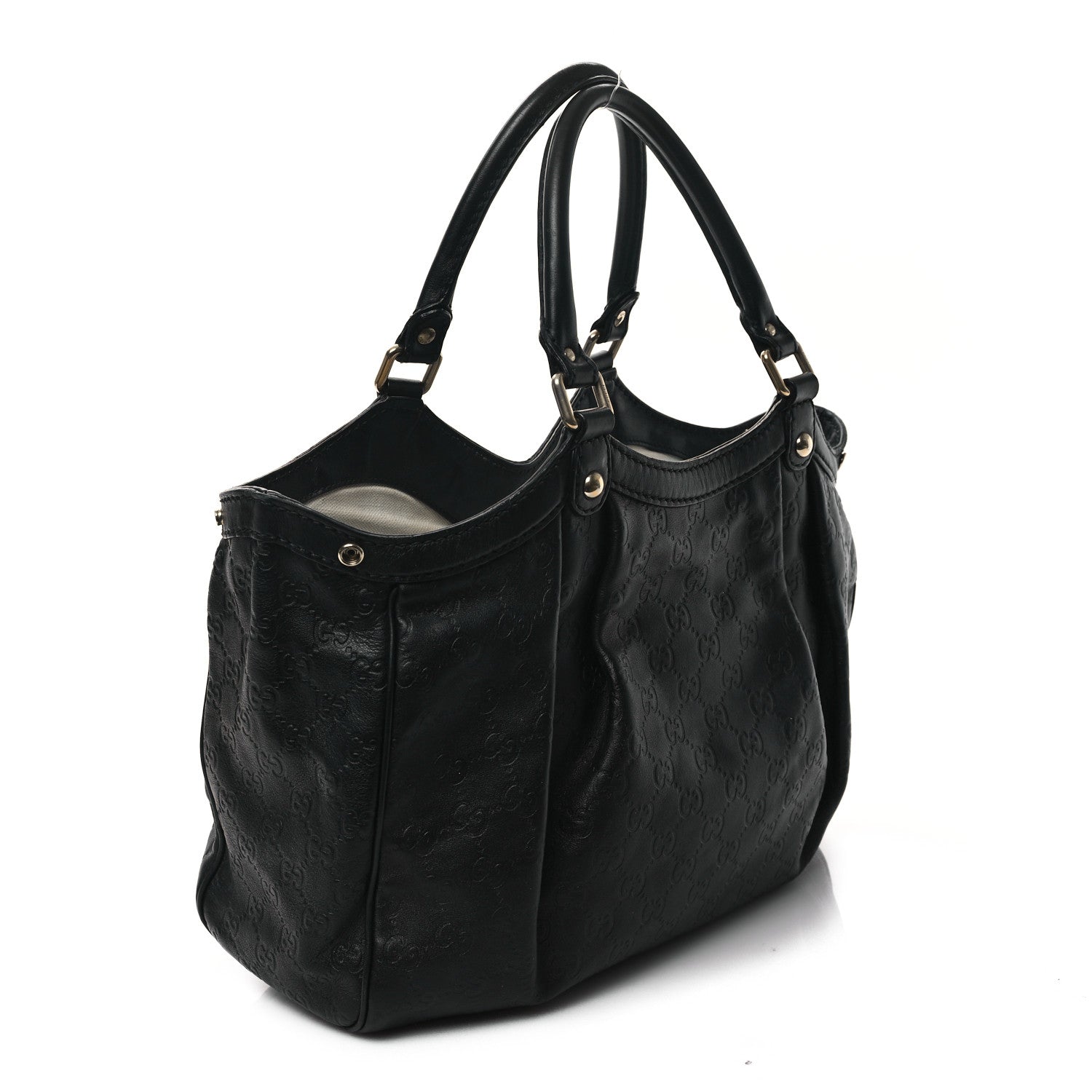Gucci Guccissima Sukey Tote Black 3 of 14