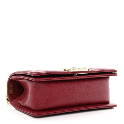 Chanel Caviar Quilted Small Boy Flap Burgundy 4 of 10
