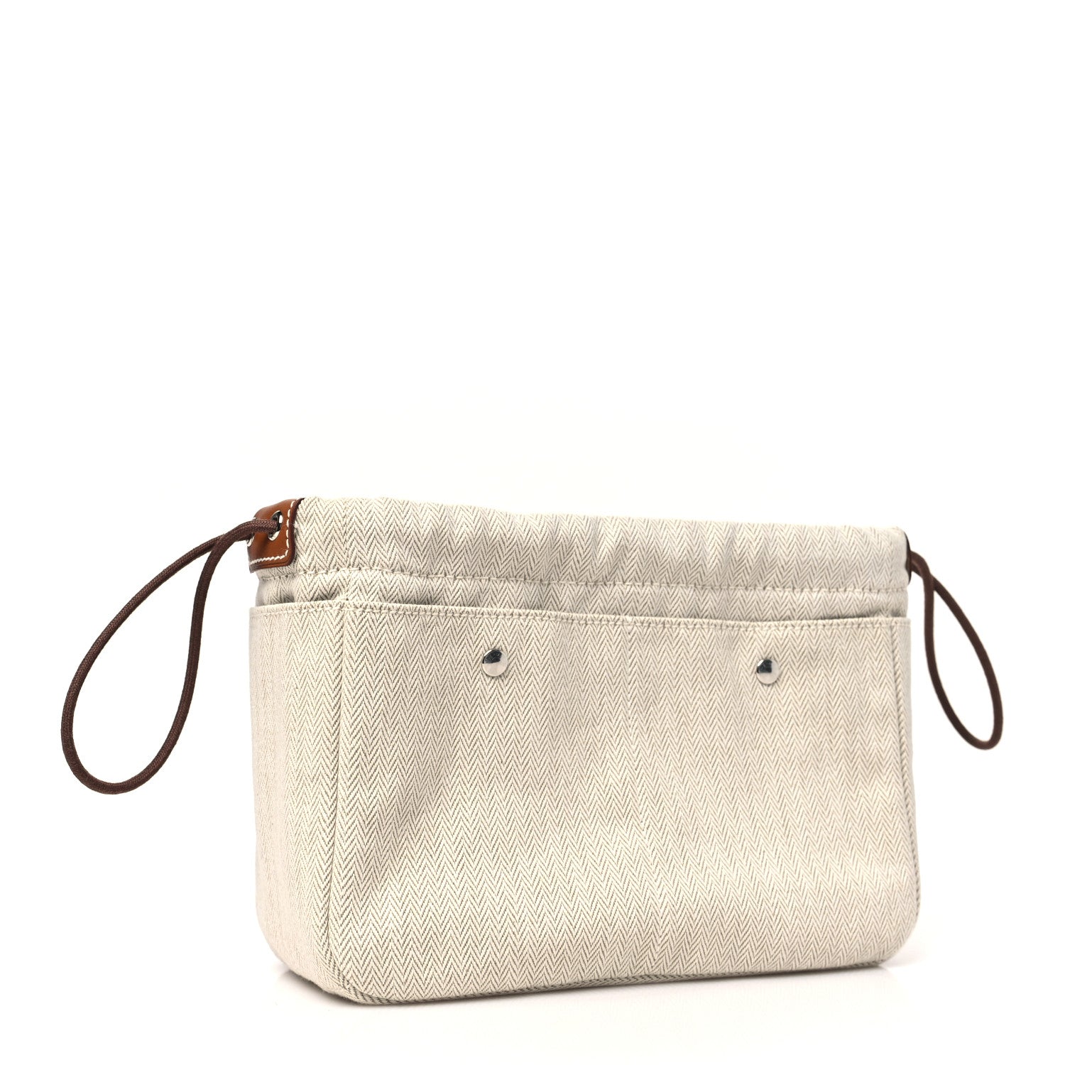 Hermes Canvas Barenia Fourbi 20 PM Pouch Naturel Fauve 3 of 11