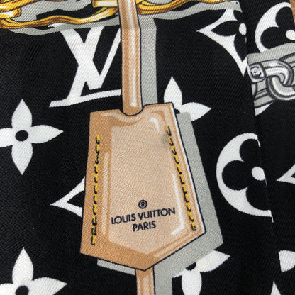 Louis Vuitton Silk Monogram Confidential Bandeau Black 3 of 3