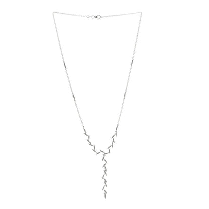Roberto Coin 18K White Gold Diamond Y Necklace 3 of 5
