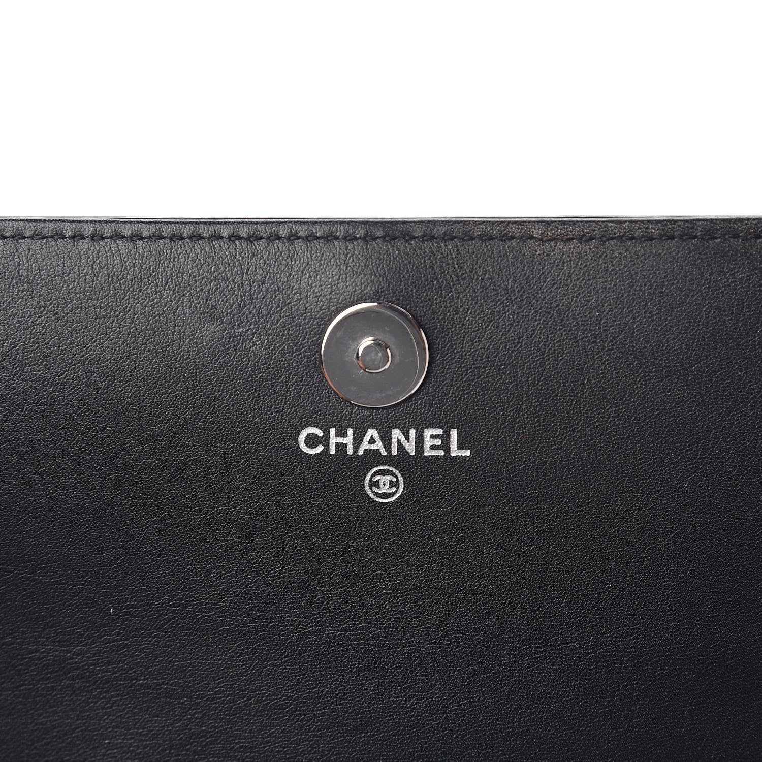 Chanel Patent Strass Wallet On Chain WOC Black 8 of 12