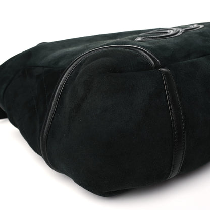 Chanel Suede CC Messenger Green Black 8 of 9