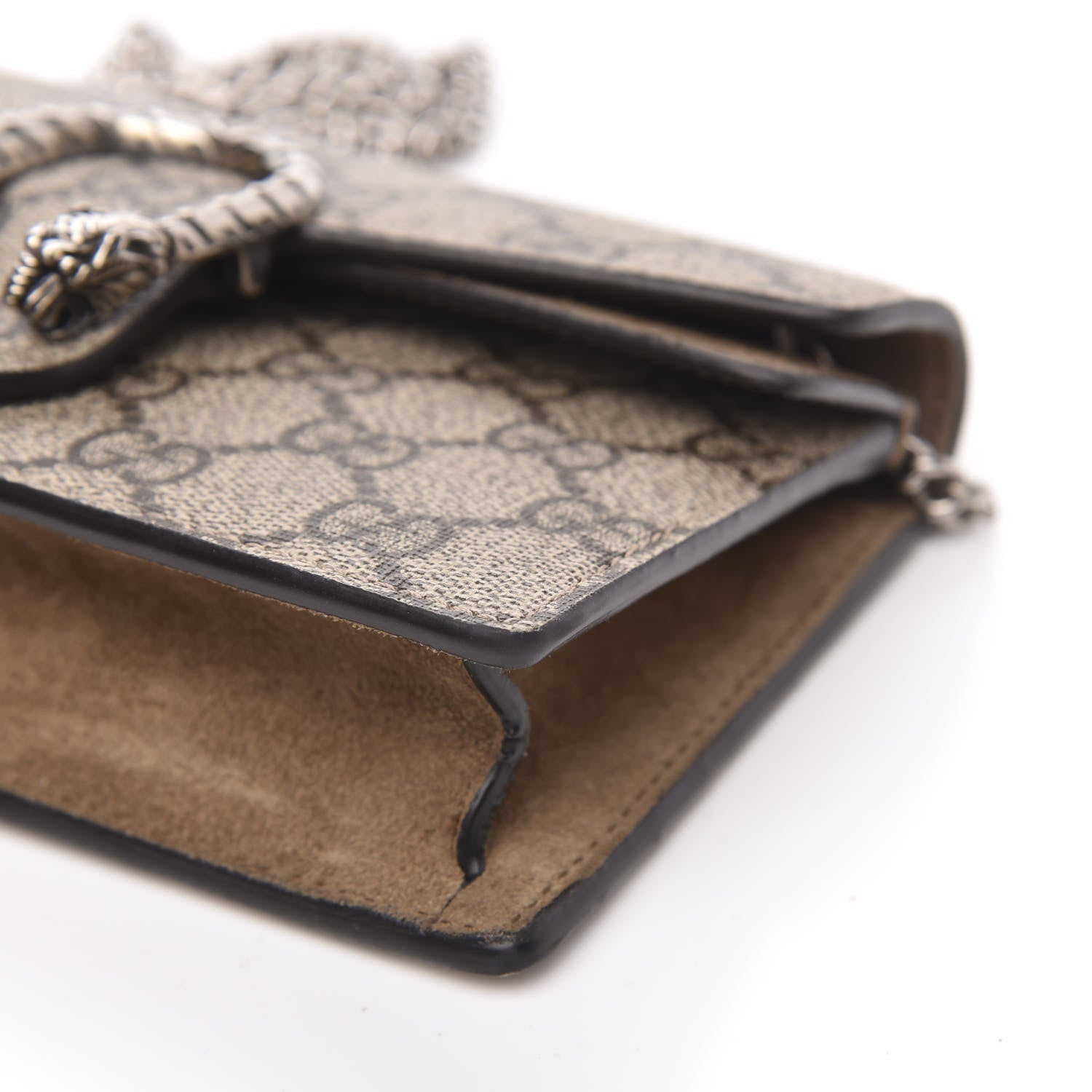 Gucci GG Supreme Monogram Super Mini Dionysus Shoulder Bag Taupe 8 of 10