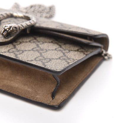 Gucci GG Supreme Monogram Super Mini Dionysus Shoulder Bag Taupe 8 of 10
