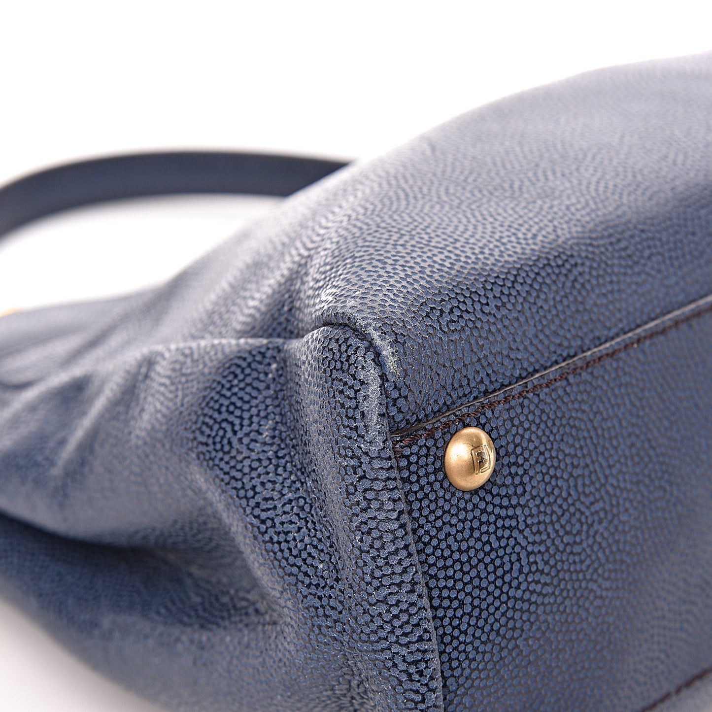 Patent Medium Peekaboo Iconic Satchel Blue