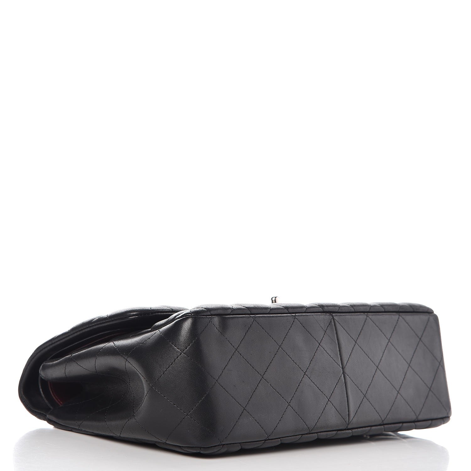 Chanel Lambskin Quilted Jumbo Double Flap Black 4 of 10