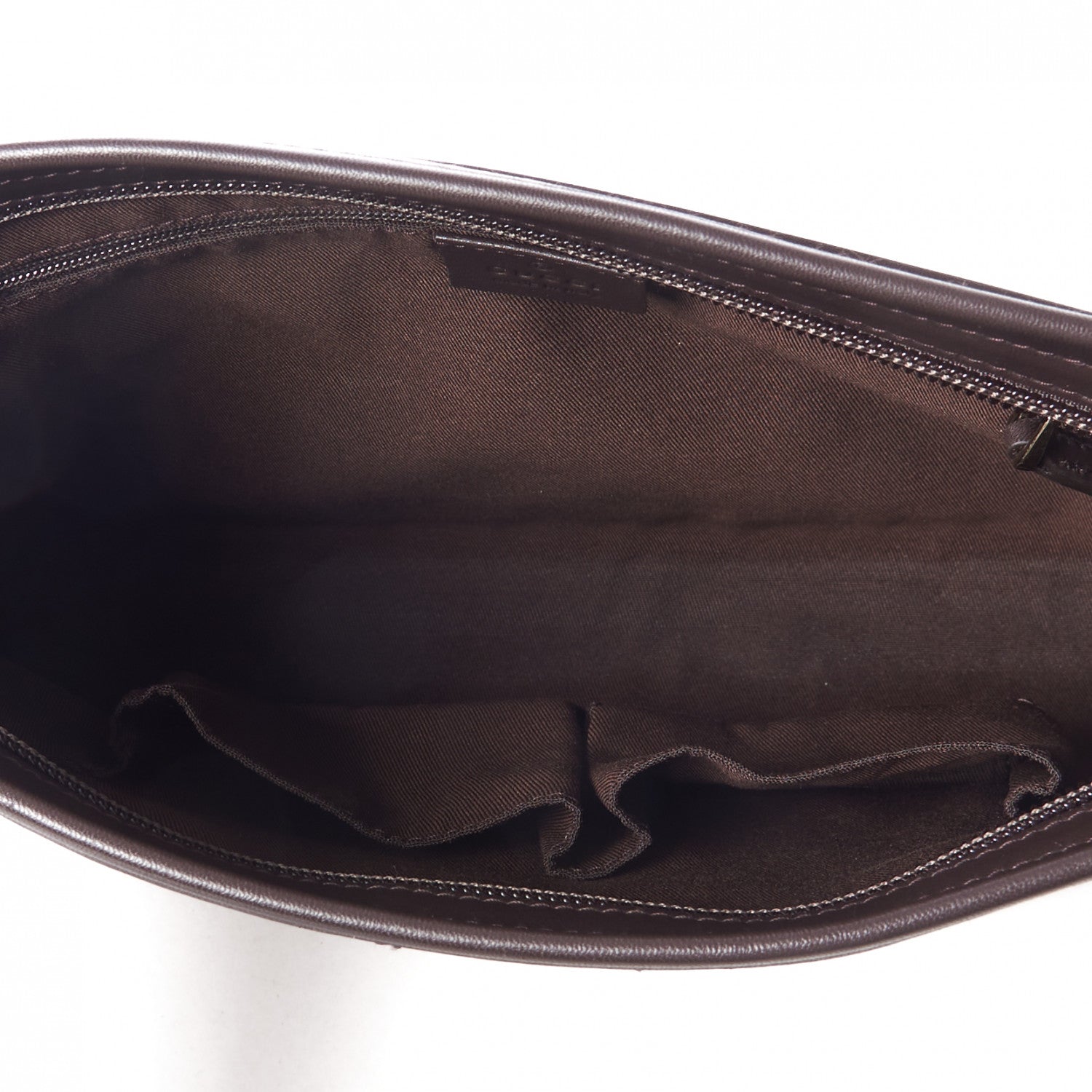 Gucci GG Plus Monogram Medium Flat Messenger Bag Dark Brown 7 of 10