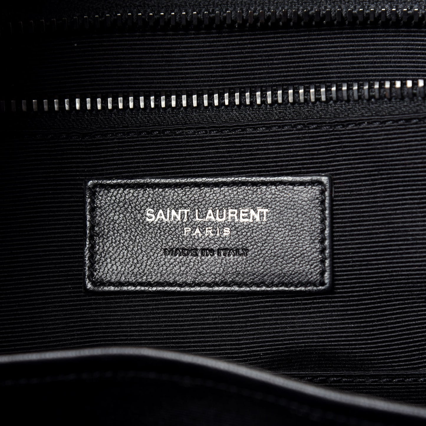 Grain de Poudre Skeleton Print Medium Museo Briefcase Black