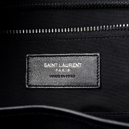 Saint Laurent Grain de Poudre Skeleton Print Medium Museo Briefcase Black 8 of 9