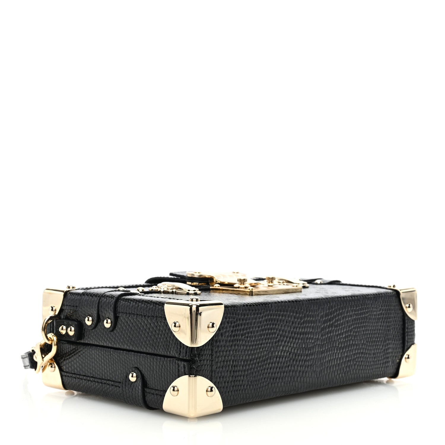 Louis Vuitton Lizard Petite Malle Black 4 of 9