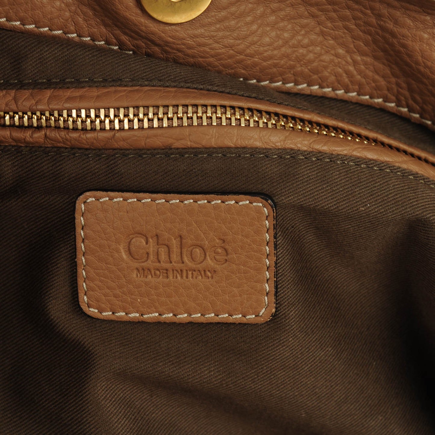 Calfskin Large New Marcie Tote Nut