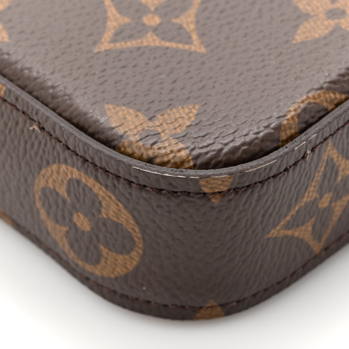 Monogram Pochette Felicie Chain Wallet Fuchsia