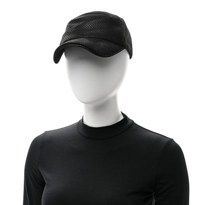 Hermes Lambskin Perforated Cap 58 Black 2 of 10