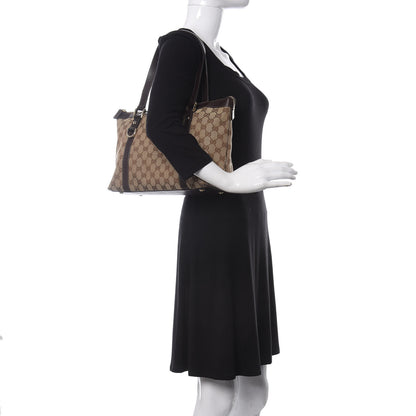 Gucci Monogram Medium Abbey Tote Dark Brown 2 of 10