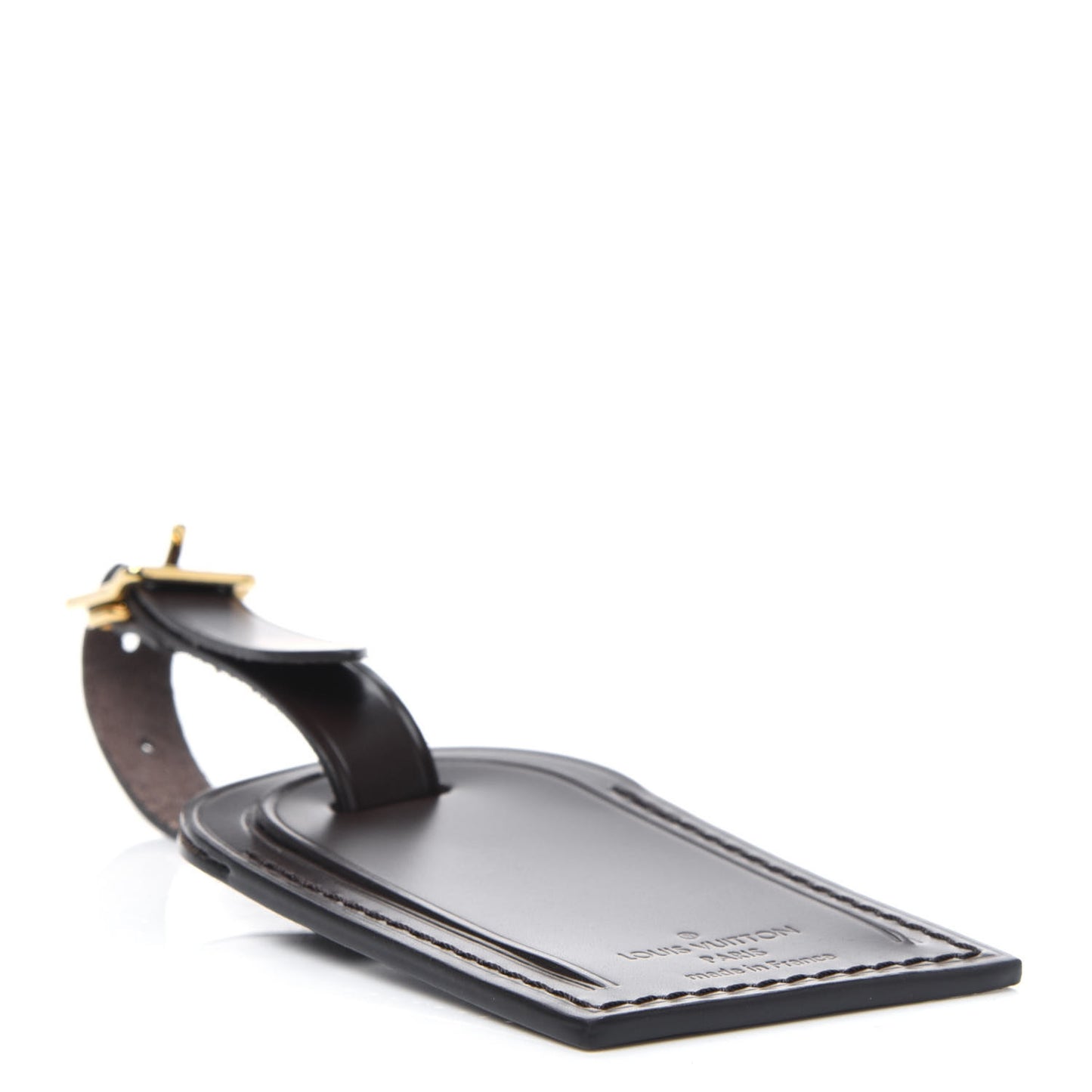 Calfskin Luggage Tag Ebene