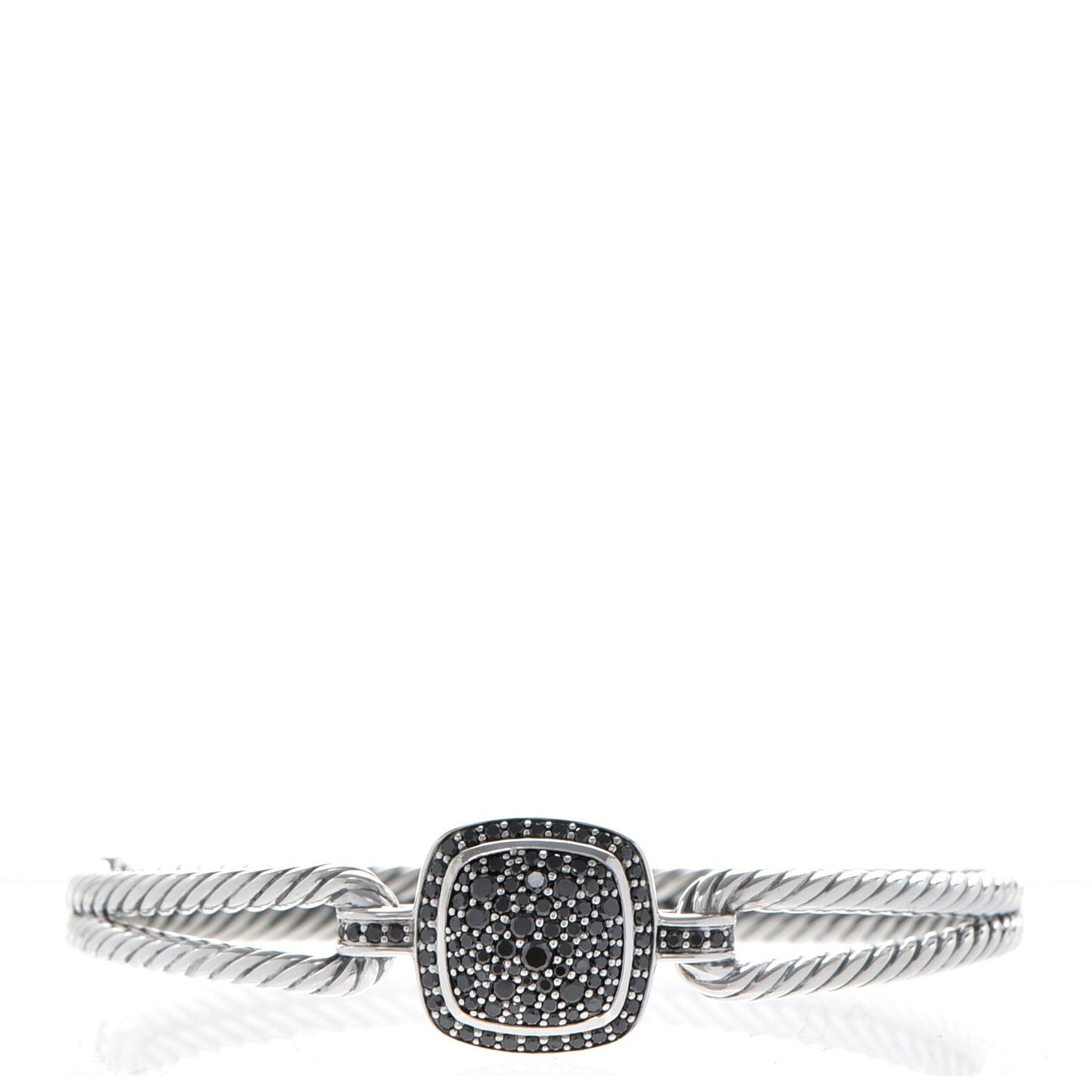 Sterling Silver Black Diamond Albion Cable Bracelet