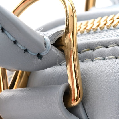 Louis Vuitton Calfskin Bubblegram Alma BB Ice Blue 10 of 10