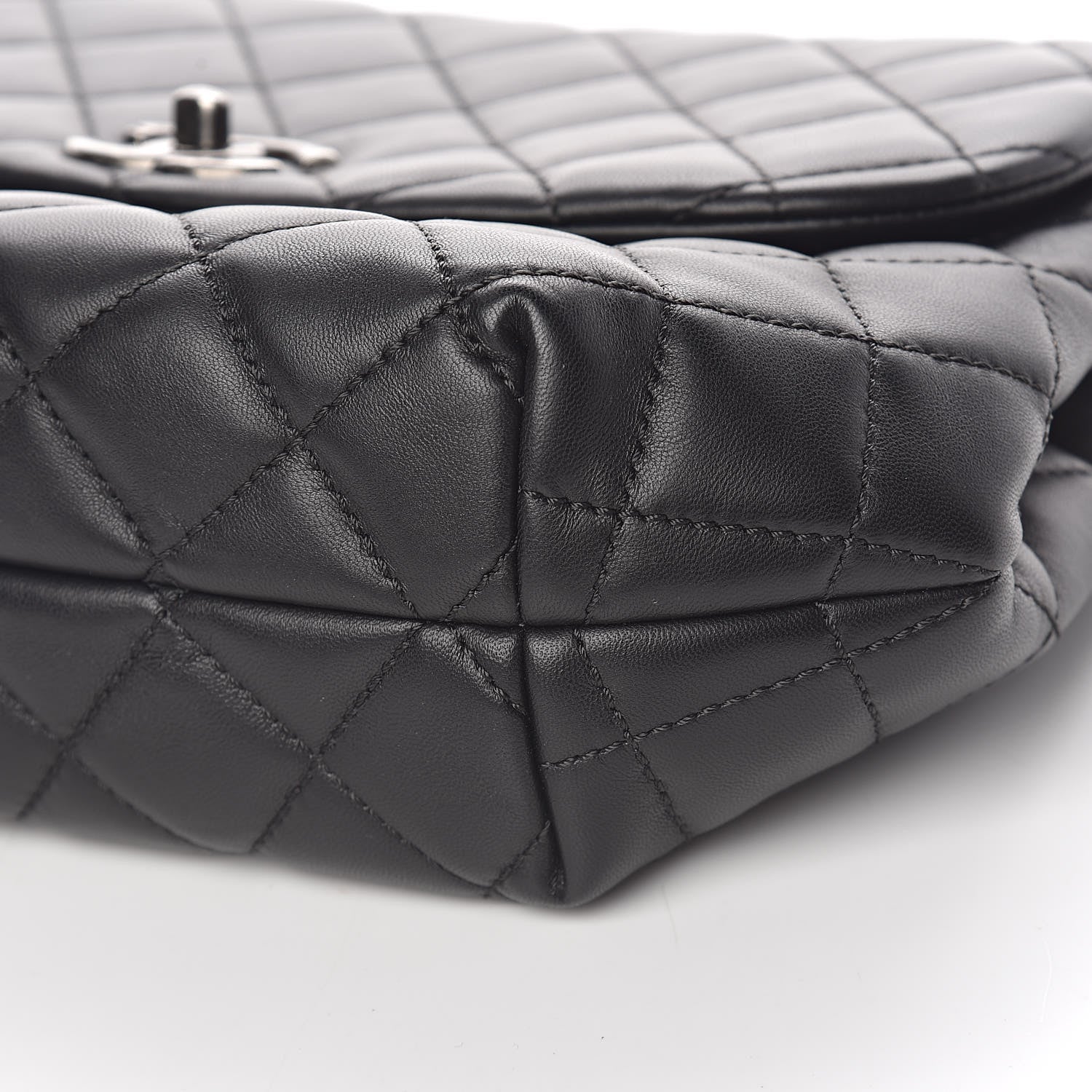 Chanel Lambskin Quilted Large Daily Supple Flap Black 6 of 12