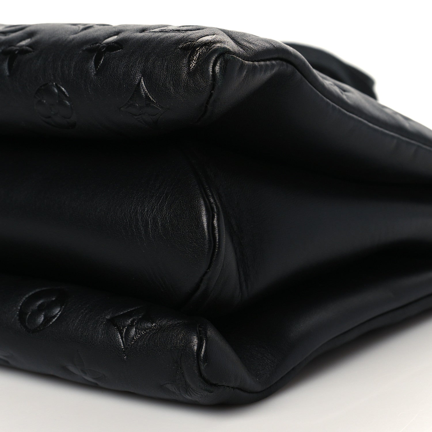 Louis Vuitton Lambskin Embossed Monogram Coussin MM Black 10 of 10