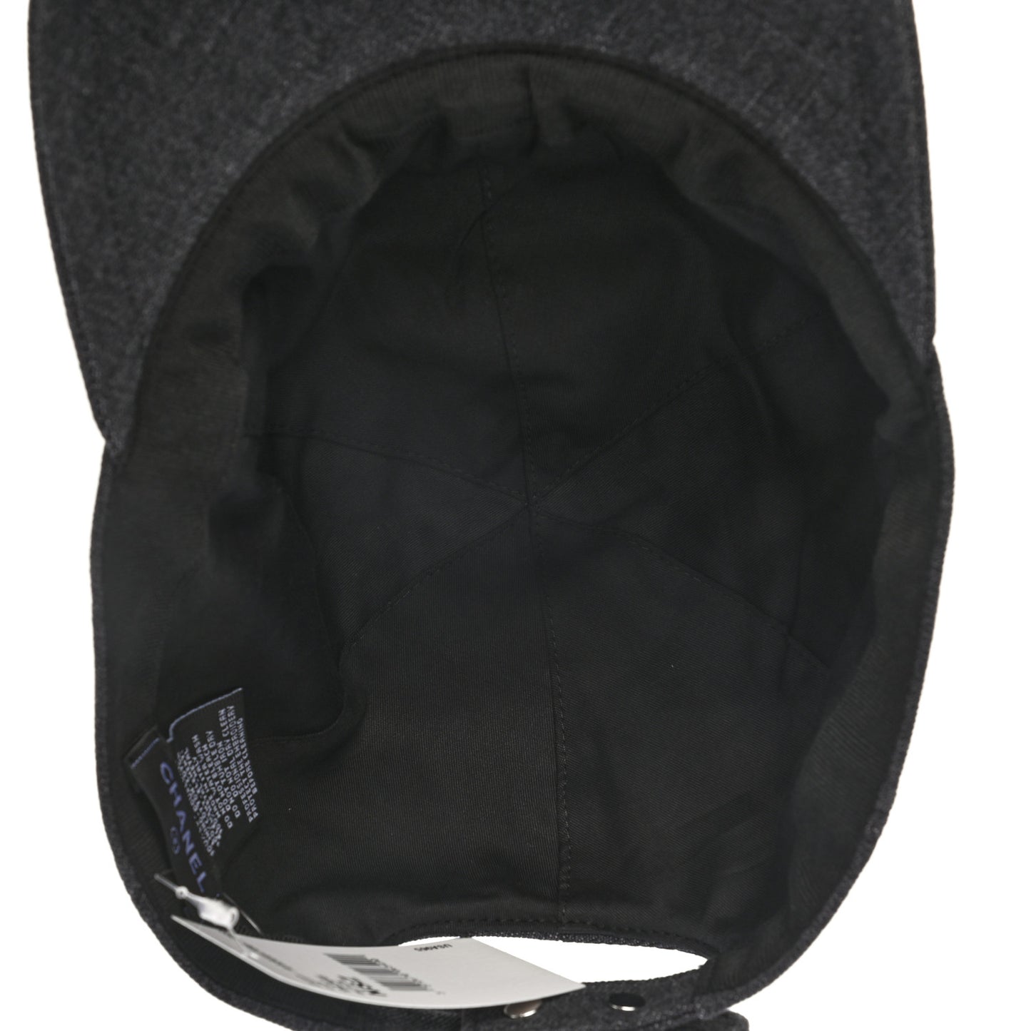 Cotton Sequin CC Cap Hat Black