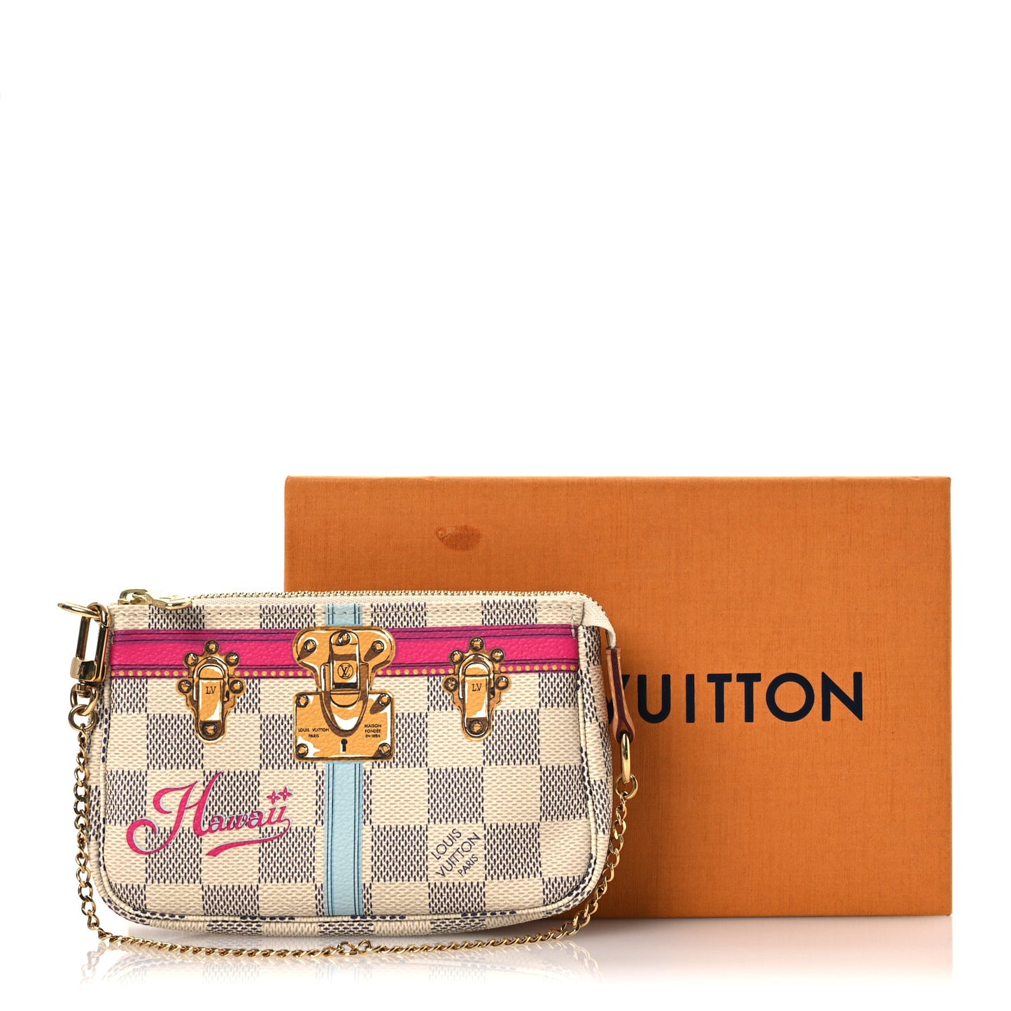 Damier Azur Summer Trunks Hawaii Mini Pochette Accessories