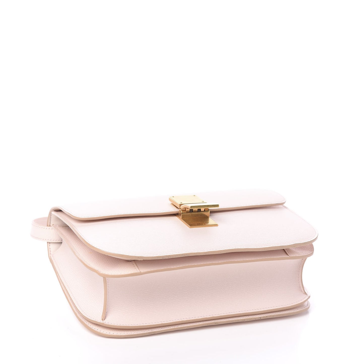 Liege Calfskin Medium Classic Box Flap Bag Rose Pale