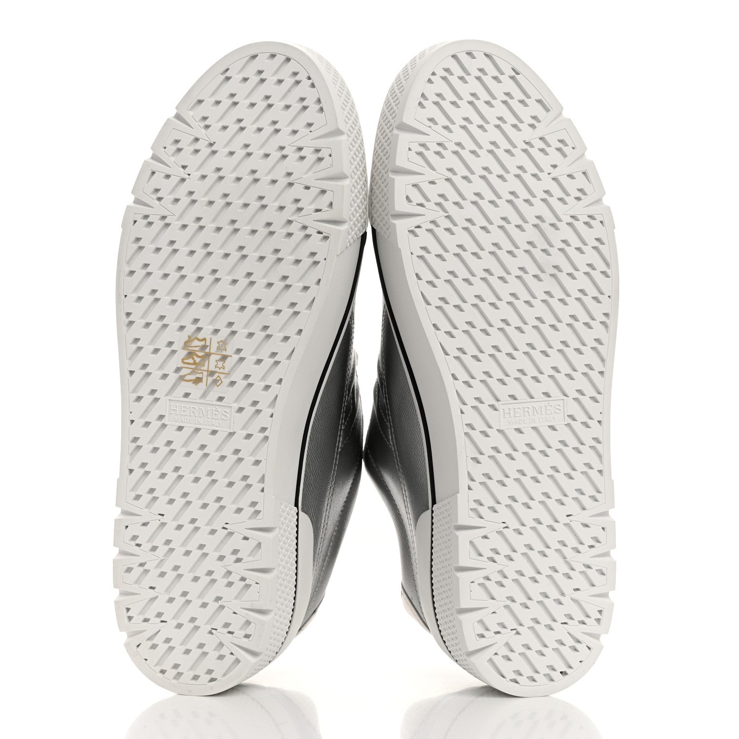 Hermes Metallic Madame Calfskin Womens Voltage Sneakers 39 Gris Argente 5 of 9