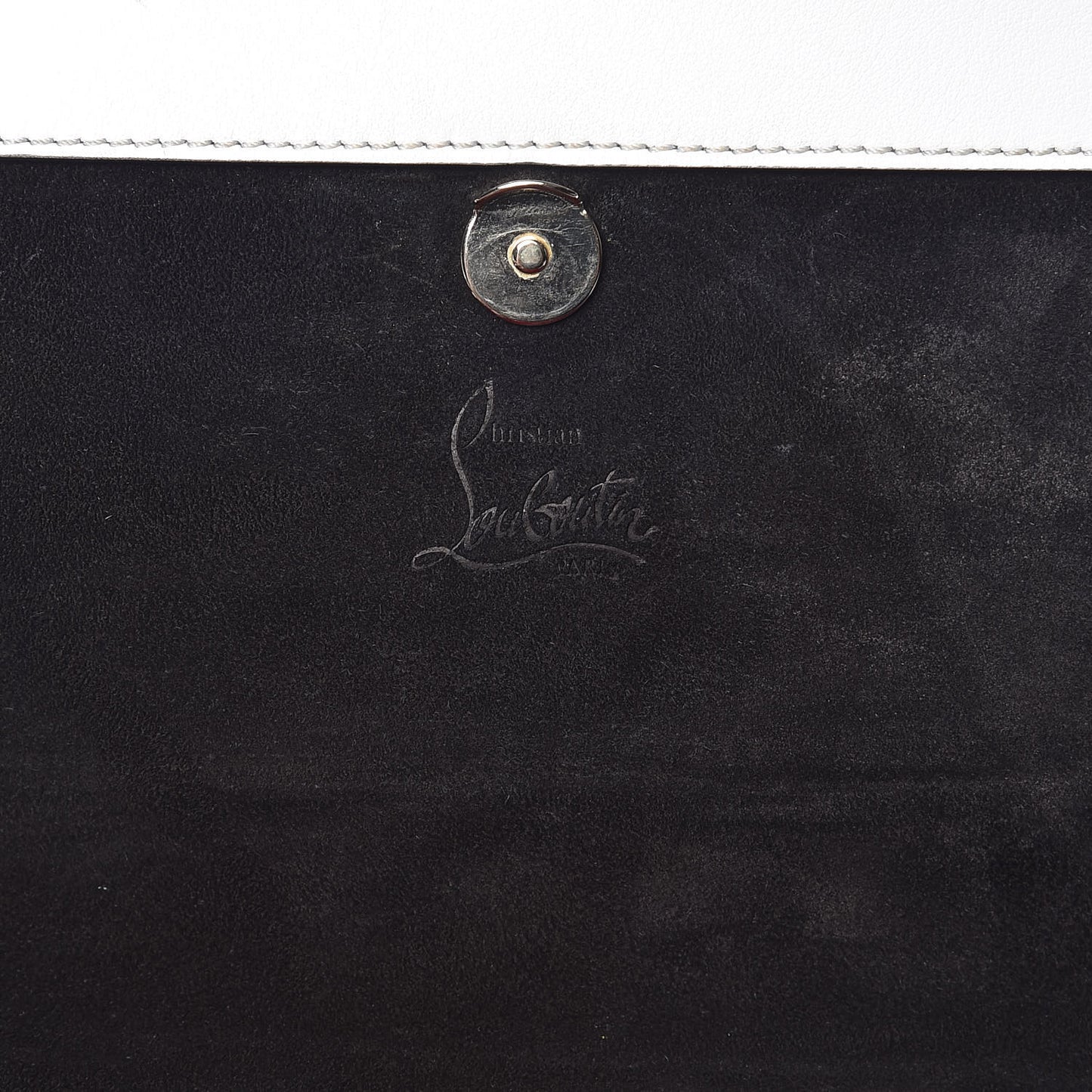 Calfskin Broken Glass Loubiblues Disikroul Satchel Latte Bronze