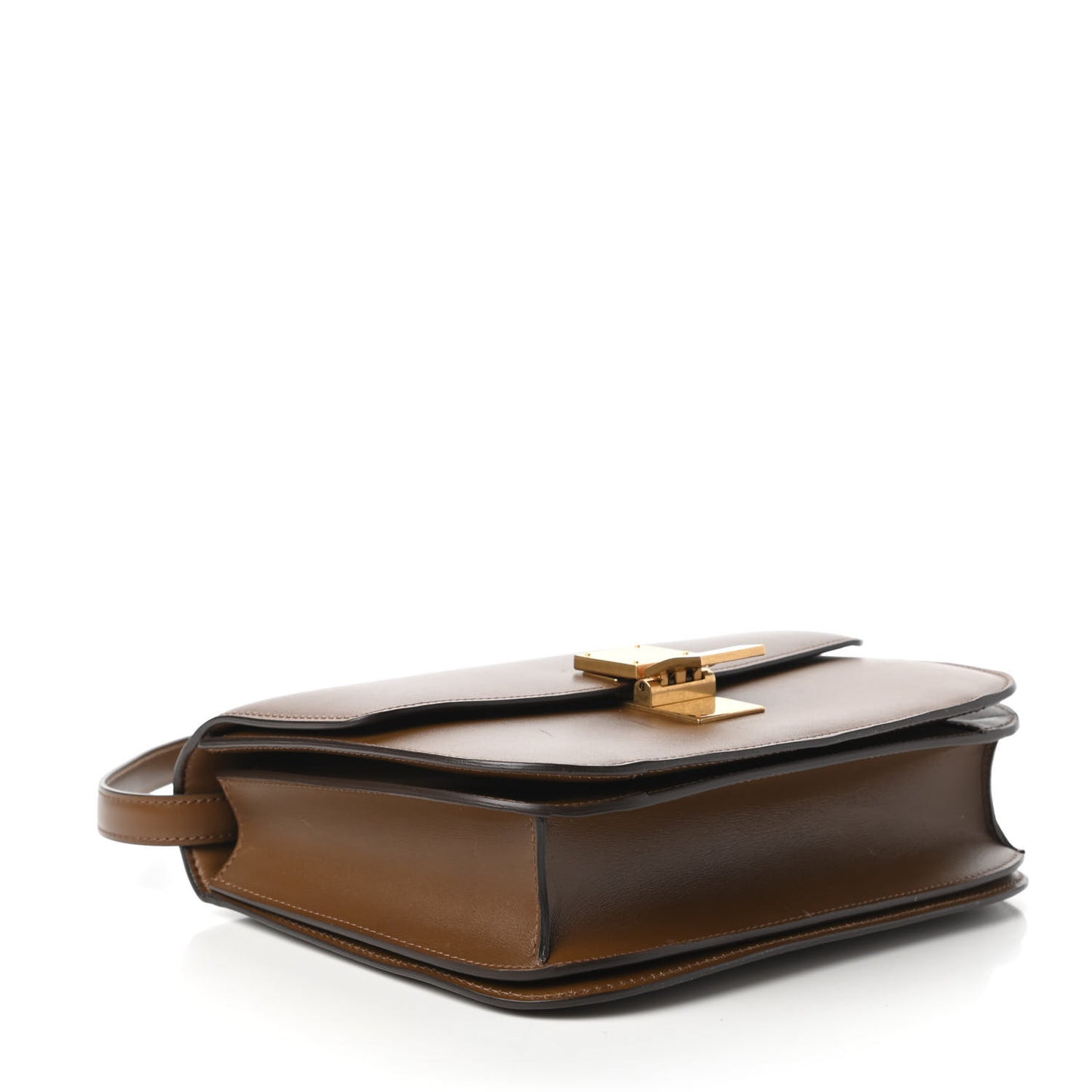 Box Calfskin Medium Classic Box Flap Bag Camel