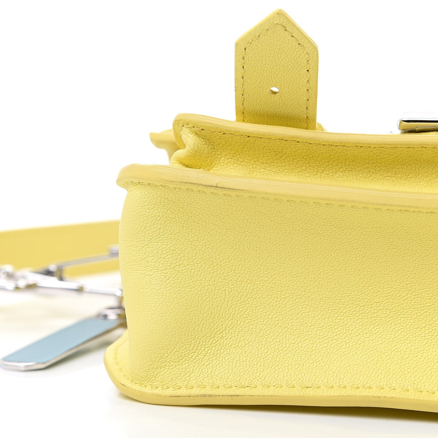 Lambskin Micro PS1 Satchel Canary Yellow